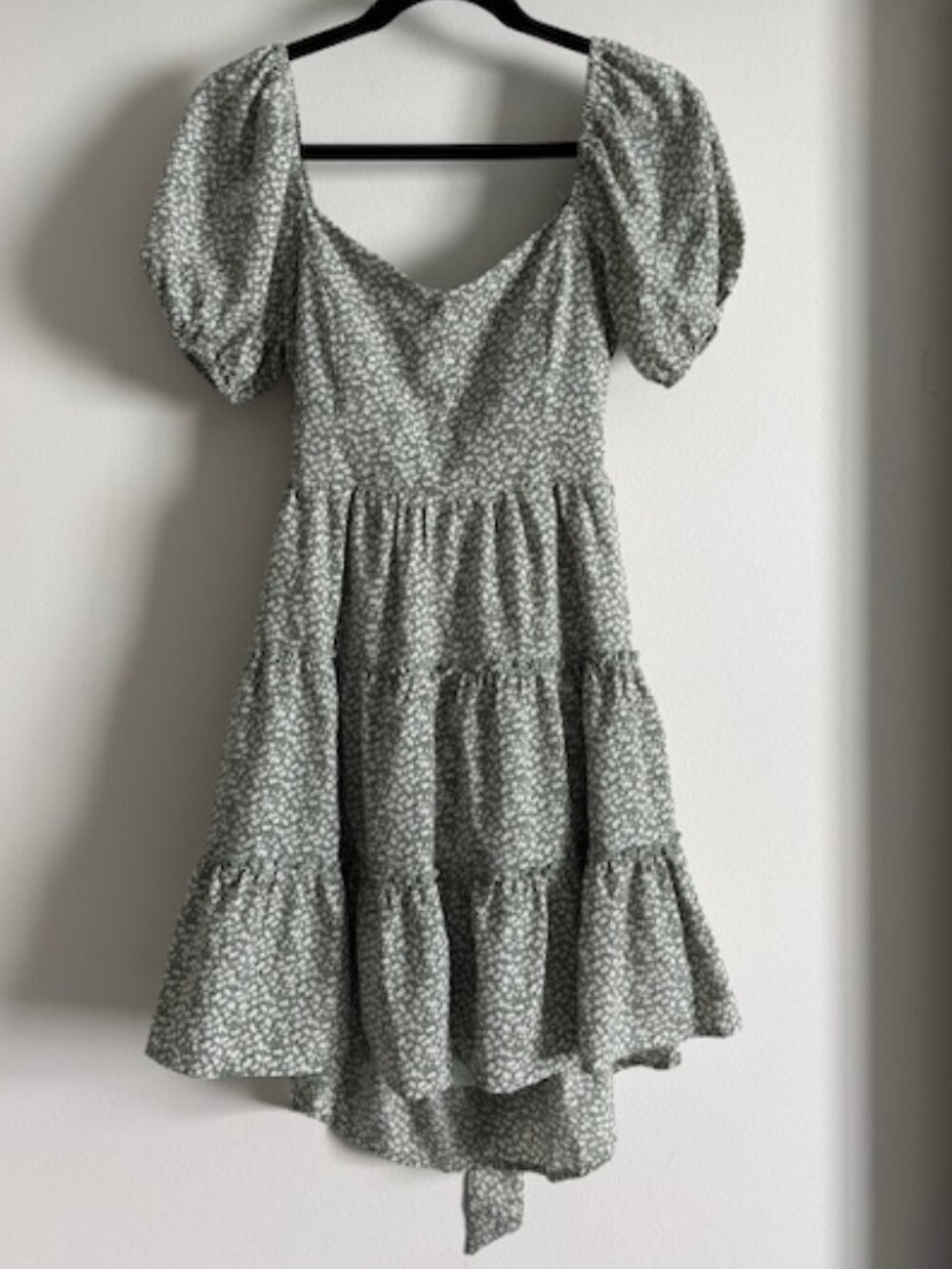 Altar'd State tie back floral mini dress size small